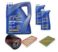 Kamoka Controllo Set mannol Special Plus 10W-30 7L per Volkswagen Golf IV 1.6