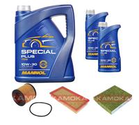 Kamoka Controllo Set mannol Special Plus 10W-30 7L per VW Di Polo 1.4