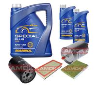 KAMOKA Controllo set MANNOL Special Plus 10W-30 7L per VW Golf IV 1.6 2.0