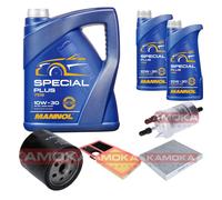 KAMOKA Controllo Set MANNOL Special Plus 10W-30 7L Per VW Polo 1.4 16V Seat