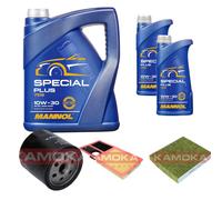 Kamoka Controllo Set mannol Special Plus 10W-30 7L per VW Polo 1.4 16V Sedile Di