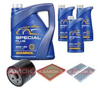 Kamoka Controllo Set mannol Special Plus 10W-30 8L per Nissan Pathfinder III.