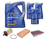 Kamoka Controllo Set mannol Special Plus 10W-30 8L per Per VW Golf IV 3.2
