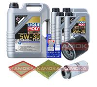 Kamoka Controllo Set Motore Liqui Moly Special. Tec 5W-30 9L per Ford Transit