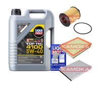 Kamoka Controllo Set Motore Liqui Moly Top Tec 4100 5W-40 5L per Opel Astra