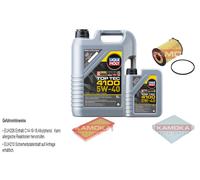 Kamoka Controllo Set Motore Liqui Moly Top Tec 4100 5W-40 6L per di Fiat