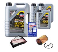 Kamoka Controllo Set Motore Liqui Moly Top Tec 4100 5W-40 8L per Honda Cr-v V