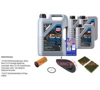 Kamoka Controllo Set Motore Liqui Moly Top Tec 4600 5W-30 8L per BMW 5er 520d