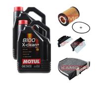 KAMOKA Controllo Set Motul 8100 X-Clean+ 5W30 10L Per Mercedes-Benz E-Class