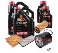 KAMOKA Controllo Set Motul 8100 X-Clean+ 5W30 12L Per Mercedes-Benz Sprinter