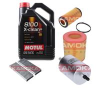 KAMOKA Controllo Set Motul 8100 X-CLEAN+ 5W30 5L Per Audi A6 2.0 TFSI