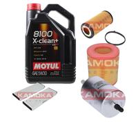 KAMOKA Controllo Set Motul 8100 X-CLEAN+ 5W30 5L Per Audi A6 2.0 TFSI