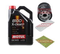 KAMOKA Controllo Set Motul 8100 X-CLEAN+ 5W30 5L Per Toyota IQ 1.0