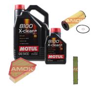 KAMOKA Controllo Set Motul 8100 X-Clean+ 5W30 6L Per BMW X1 XDRIVE18D