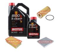 KAMOKA Controllo Set Motul 8100 X-CLEAN+ 5W30 6L Per Seat Leon ST 1.8 TSI