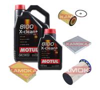 KAMOKA Controllo Set Motul 8100 X-Clean+ 5W30 6L Per VW Passat Variant 2.0