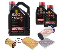 KAMOKA Controllo Set Motul 8100 X-Clean+ 5W30 7L Per VW Passat Variant 2.0