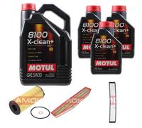 KAMOKA Controllo Set Motul 8100 X-CLEAN+ 5W30 8L Per BMW X3 2.0d XDRIVE18d