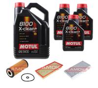 KAMOKA Controllo Set Motul 8100 X-Clean+ 5W30 8L Per Mercedes-Benz A-Klasse