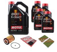 KAMOKA Controllo Set Motul 8100 X-Clean+ 5W30 9L Per Mercedes-Benz S-Klasse