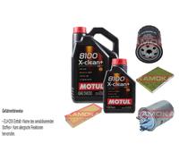 Kamoka Controllo Set Motul 8100 x-Pulire + 5W30 6L per Seduta Cordoba Vario