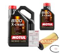 Kamoka Filtro Olio 6 L Motul 8100 x-Pulire 5W-40 per BMW X1 E84 xDrive18d