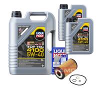 KAMOKA Filtro Olio Liqui Moly Top Tec 4100 5W-40 7L Per Hyundai Genesis