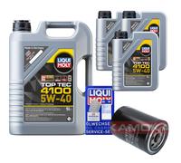 KAMOKA Filtro Olio Liqui Moly Top Tec 4100 5W-40 8L Per Hyundai H-1 Travel