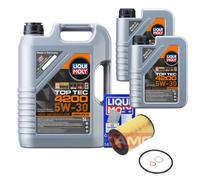KAMOKA Filtro Olio Liqui Moly Top Tec 4200 5W-30 7L Per KIA Carens III 2.0 CRDi