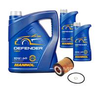 Kamoka Filtro Olio mannol Defender 10W-40 7L per Opel Omega B Caravan 2.5