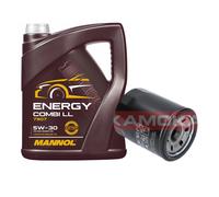 Kamoka Filtro Olio Mannol Energy Combi LL 5W-30 5L Per Mitsubishi Mirage/Space