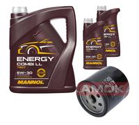 KAMOKA Filtro Olio MANNOL Energy Combi LL 5W-30 7L Per Chevrolet Aveo/Kalos