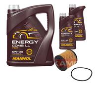 Kamoka Filtro Olio Mannol Energy Combi LL 5W-30 7L Per VW Golf V 1.4 TSI 1.6 FSI