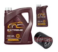 KAMOKA Filtro Olio MANNOL Extreme 5W-40 6L Set Olio Motore per Citroën Jumpy 1.6
