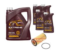 KAMOKA Filtro Olio MANNOL Extreme 5W-40 9L per Volvo V70 II 2.4 D5 XC70 Cross