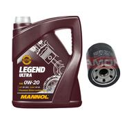 KAMOKA Filtro Olio MANNOL Legend Ultra 0W-20 5L Per Mitsubishi Mirage/Space Star