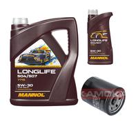KAMOKA Filtro Olio MANNOL Longlife 5W-30 6L Per Mitsubishi Mirage/Space