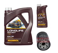 KAMOKA Filtro Olio MANNOL Longlife 5W-30 6L Per Mitsubishi Mirage/Space