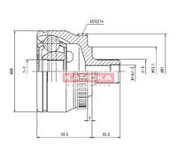 KAMOKA Giunto Anteriore Per Audi A4 8D2 B5 VW Passat 3B2