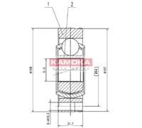 KAMOKA Giunto Anteriore Per VW Transporter IV Bus 70XB