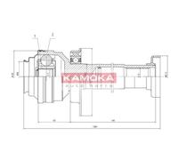 KAMOKA Kit Giunto Albero Trasmissione Anteriore per VW Transporter V Bus 7HB 7HJ
