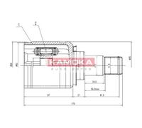 KAMOKA Kit Giunto Della Trasmissione Anteriore Per Toyota Avensis Station Wagon