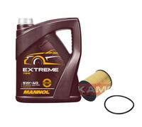KAMOKA MANNOL Set Cambio Olio 5W-40 5 L + Filtro Per Opel Zafira A
