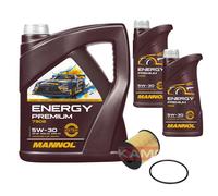 Kamoka Olio mannol Energy Premium 5W-30 7L per Opel Combo Tour 1.6 CDTI 2.0