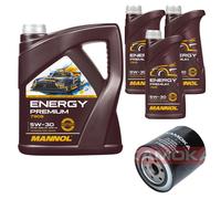 Kamoka Olio mannol Energy Premium 5W-30 8L per Mitsubishi L 200 2.5 Td 4WD