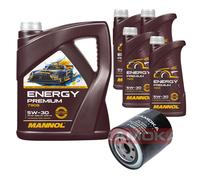 Kamoka Olio mannol Energy Premium 5W-30 9L per Mitsubishi L 200 2.5 Td 4WD