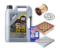 KAMOKA Pacchetto Di Ispezione Liqui Moly Top Tec 4100 5W-40 5L per Opel Meriva B