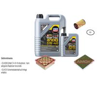 KAMOKA Pacchetto Di Ispezione Liqui Moly Top Tec 4100 5W-40 6L per Opel Meriva B