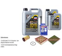 KAMOKA Pacchetto Di Ispezione Liqui Moly Top Tec 4100 5W-40 7L per Opel Meriva B