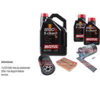 KAMOKA Pacchetto Revisione Motul 8100 X-pulire+ 5W30 7L per VW Sharan 1.9 TDI